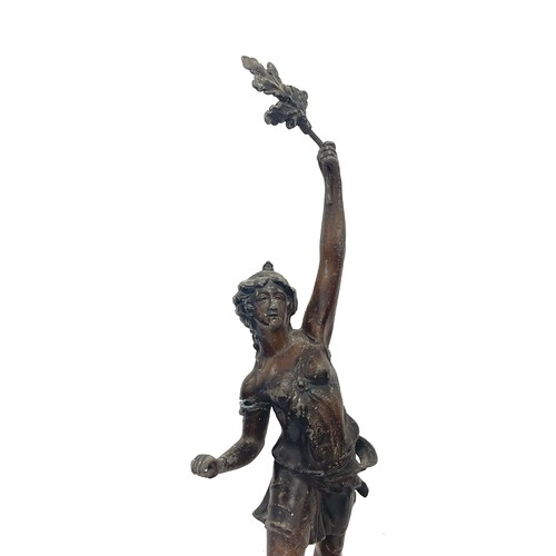 68 - 2 Antique French Spelter figures