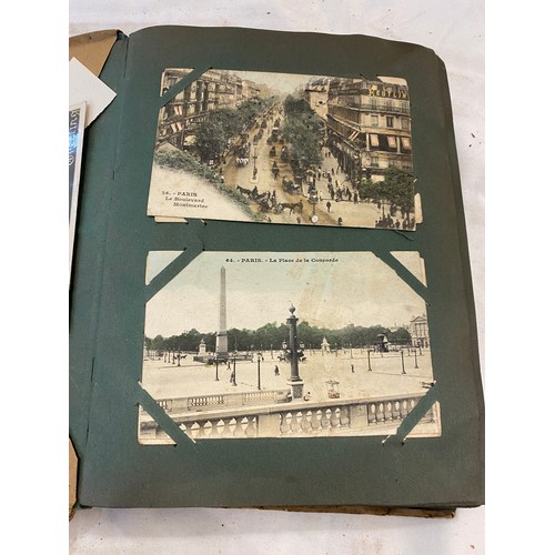 86 - Vintage postcard album with contents