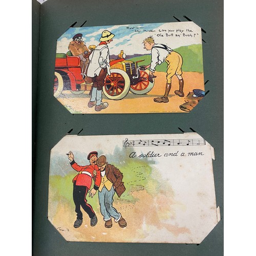 86 - Vintage postcard album with contents