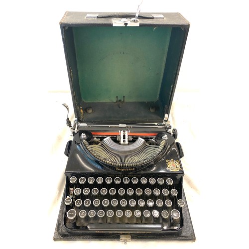 217 - Vintage cased Imperial typewriter