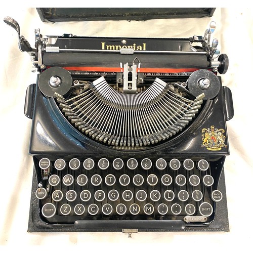 217 - Vintage cased Imperial typewriter