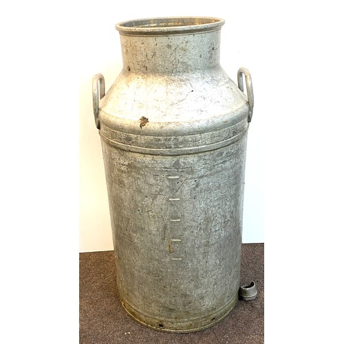 216 - Vintage stainless steel milk churn: C Summerfield Ltd and Sons, Irish Ingborough overall height 28 i... 