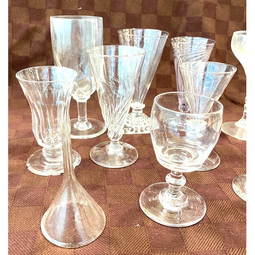 72 - Selection vintage drinking glasses