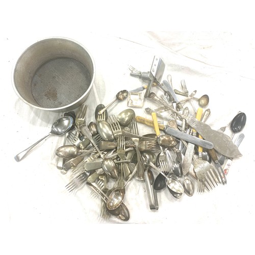 75 - Selection silver plated cutlery etc