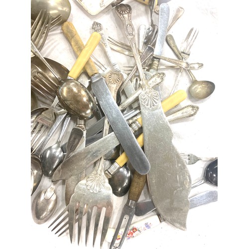 75 - Selection silver plated cutlery etc