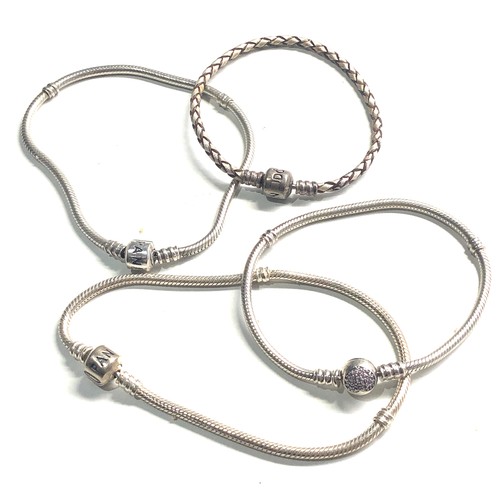 365 - 4 silver pandora bracelets