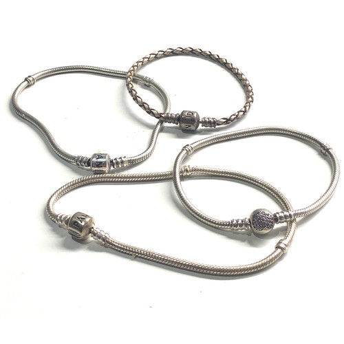 365 - 4 silver pandora bracelets