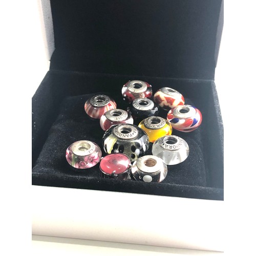 372 - Selection of silver pandora charms