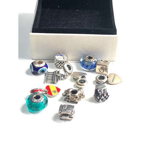 351 - 12 silver pandora charms