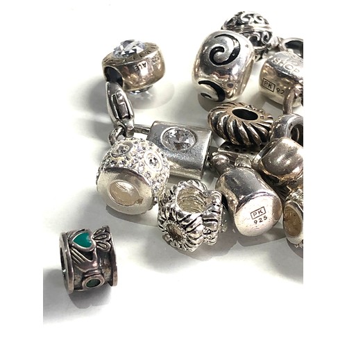 352 - Selection of silver charms