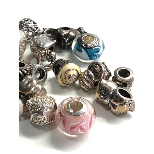 352 - Selection of silver charms