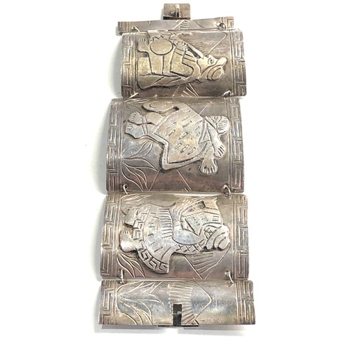 376 - Vintage Peruvian silver bracelet