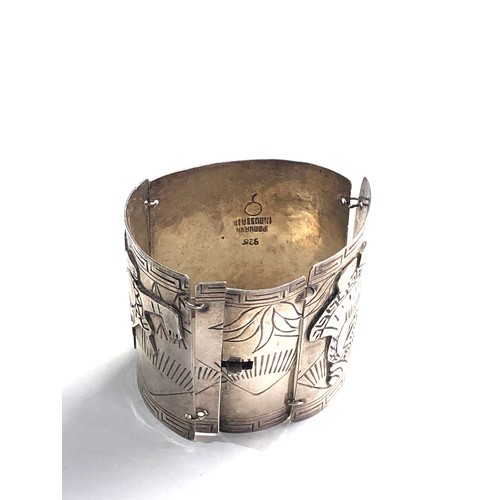 376 - Vintage Peruvian silver bracelet