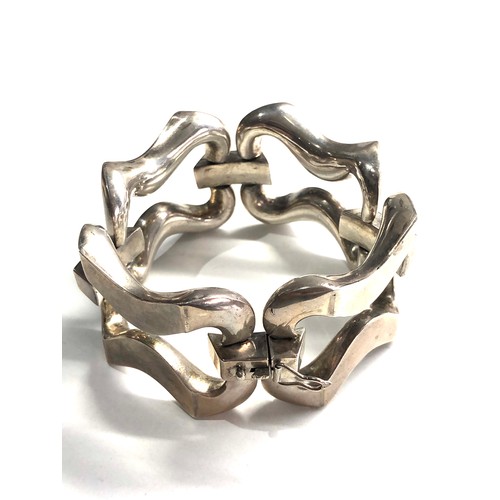 371 - Silver cuff bracelet weight 83g