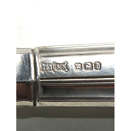 20 - Antique silver handle carving set