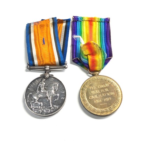 438 - ww1 medal pair to 207189 spr e.l.bosworth r.e