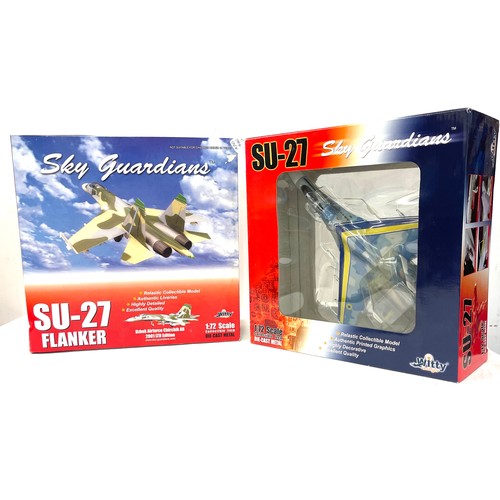 64 - 2 Boxed Witty Wings Sky Guardians 1:72 SU-27 Flanker