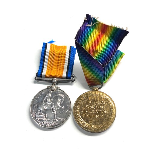 440 - ww1 medal pair to 03128 pte.g.lea a.o.c