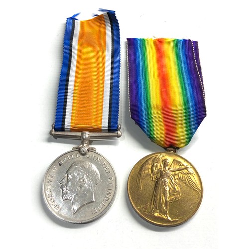 444 - ww1 medal pair to 24043 pte.j.brown.glouc .r