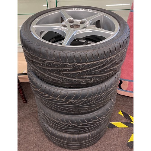 493 - 4 Wolfrace wheels and tyres 17w, 215 / 40R17