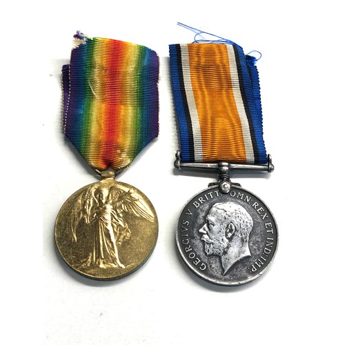 454 - ww1 medal pair to 76991 pte j.l.harrison durh.l.i