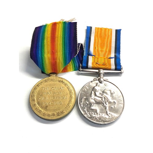 456 - ww1 medal pair to 251630 gnr a.booker r.a