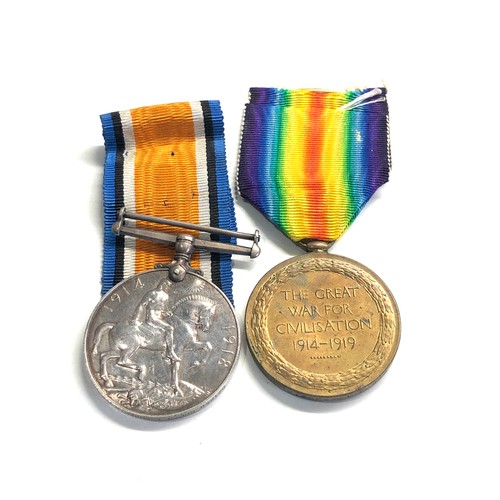 457 - ww1 medal pair to021258 cpl j.i.roberts a.o.c