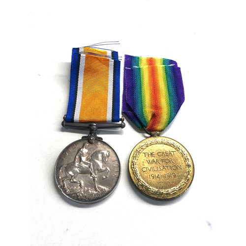 462 - ww1 medal pair to 348207bgnr f ellis r.a