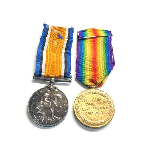 463 - ww1 medal pair to 183479 gnr.c denham r.a