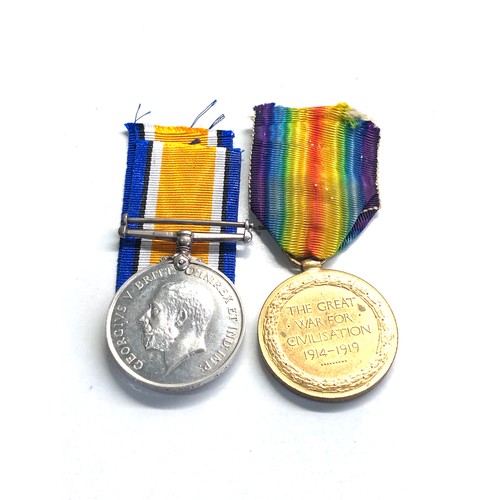 464 - ww1 medal pair to 120975 gnr s.f butt r.a