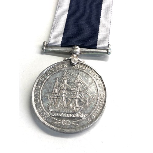 469 - Edward V11 naval long service medal to thomas chrisp  ch. sto.hms torch