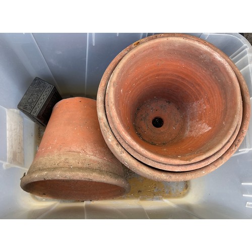 100g - Selection of terracota plant pots