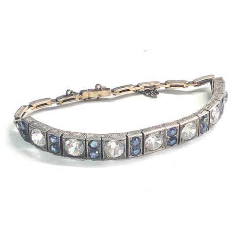 389 - Antique art deco stone set bracelet