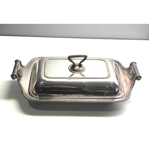 96 - 3 antique silver plated vegetable dishes