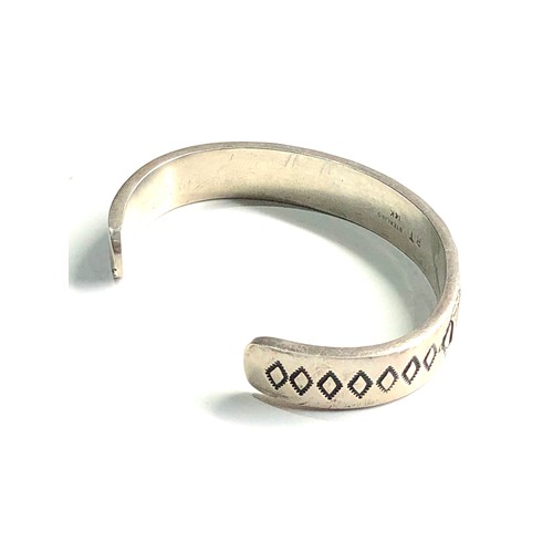 336 - 14ct gold & silver RT  bangle 47g