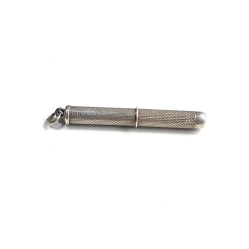 337 - Antique silver retractable toothpick