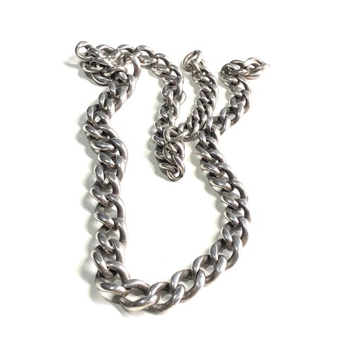 65 - Antique silver albert watch chain 31g no t-bar or clip