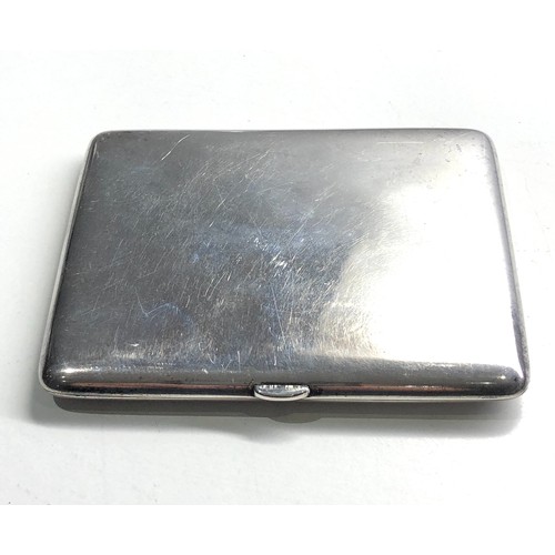 90 - Silver cigarette case London silver hallmarks weight 134g