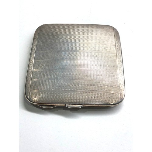 81 - Silver cigarette case Birmingham  silver hallmarks weight 103g