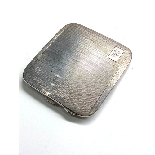 81 - Silver cigarette case Birmingham  silver hallmarks weight 103g