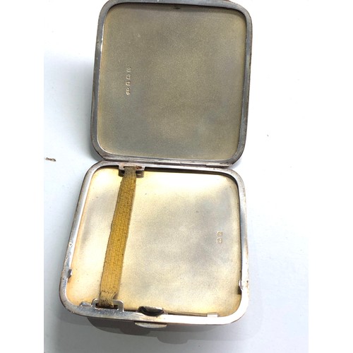 81 - Silver cigarette case Birmingham  silver hallmarks weight 103g