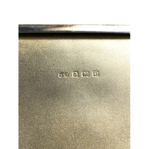 81 - Silver cigarette case Birmingham  silver hallmarks weight 103g