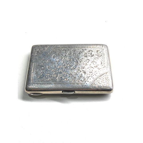 92 - Antique silver wallet case fitted interior  Chester silver hallmarks weight 92g