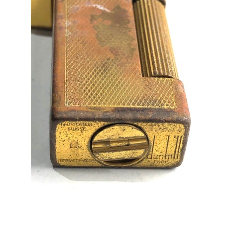 495 - Vintage dunhill cigarette lighter used worn condition