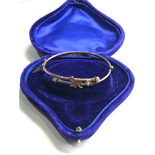 75 - Antique 9ct gold bracelet weight 5g boxed