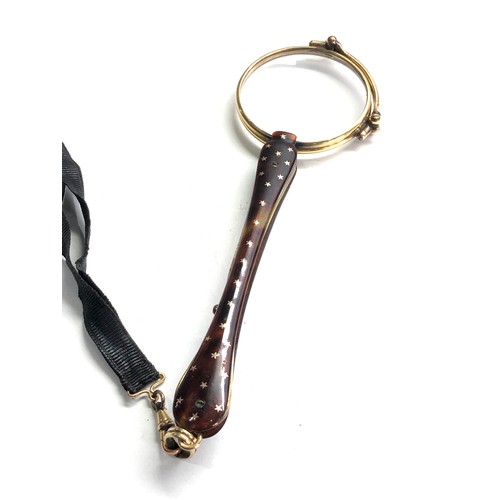 412 - Antique Victorian pique lorgnette