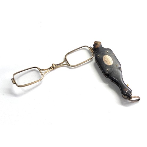 413 - Antique Victorian tortoiseshell lorgnette