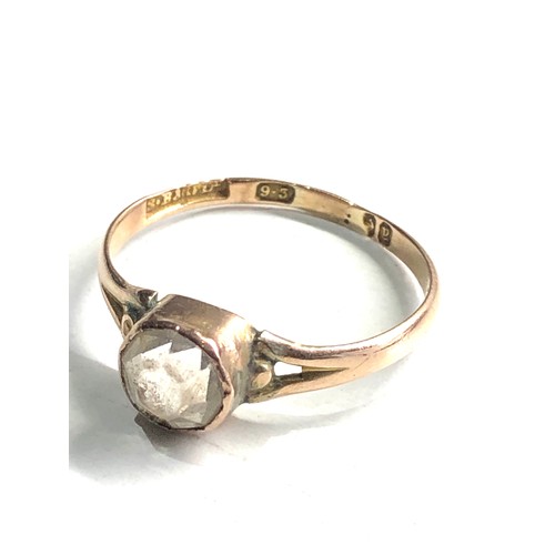 124 - 9ct gold paste ring weight 1.6g