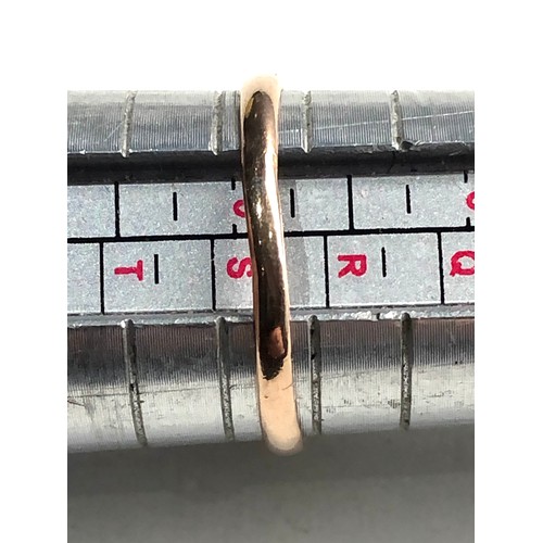 124 - 9ct gold paste ring weight 1.6g