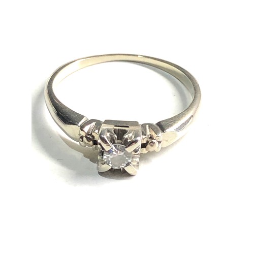 118 - 18ct white gold diamond ring weight 3g